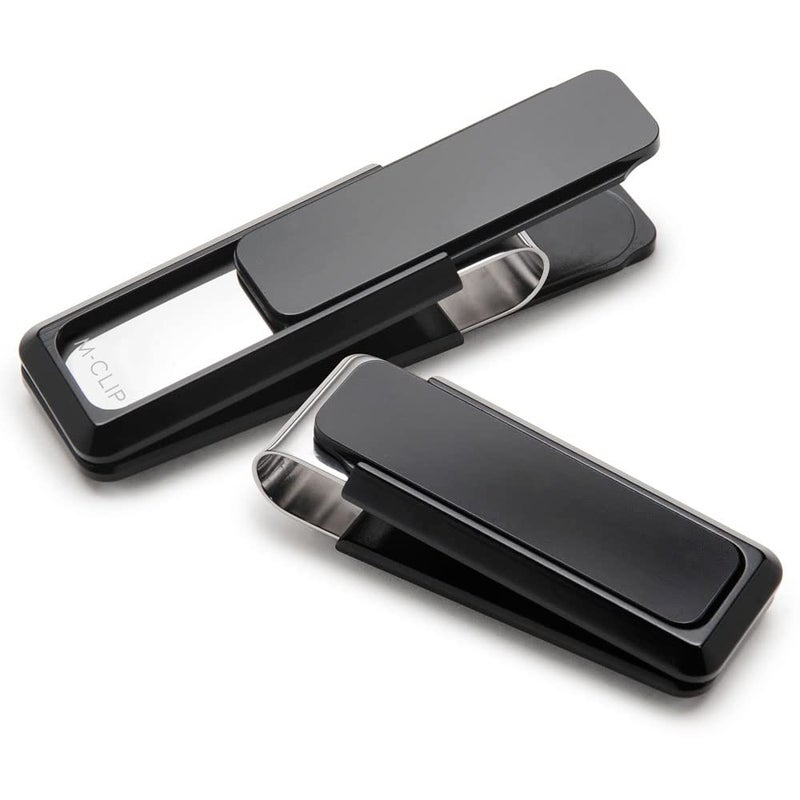 M-Clip Money Clip (Black) - Minimalist Slim Wallet Alternative for Front Pocket Carry - Cash and Credit Card Holder for Men - Image 2